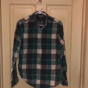 Plaid American Eagle Button Up